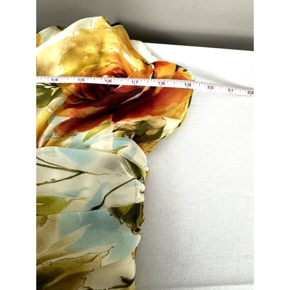 Y2K Babydoll Chiffon Midi Dress 16 Fairycore Ethereal Floral Whimsy Cottagecore - Picture 8 of 12